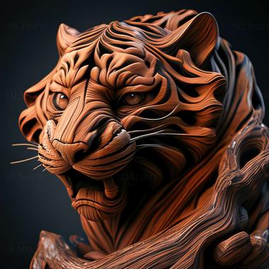 3D модель Скотуриус тигр (STL)